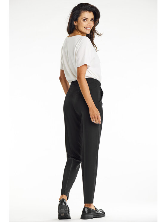 Awama Awama Dámske nohavice A675 Čierna Basic Fit