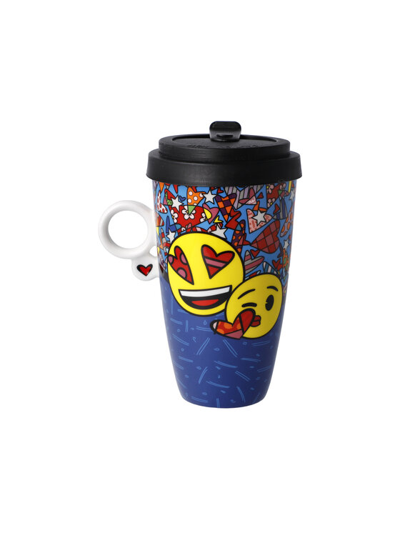 Goebel Goebel Kubek podróżny R.Britto-I Love You Kolorowy