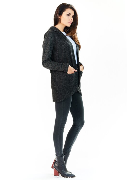 Awama Awama Kardigan A196 Šedá Basic Fit