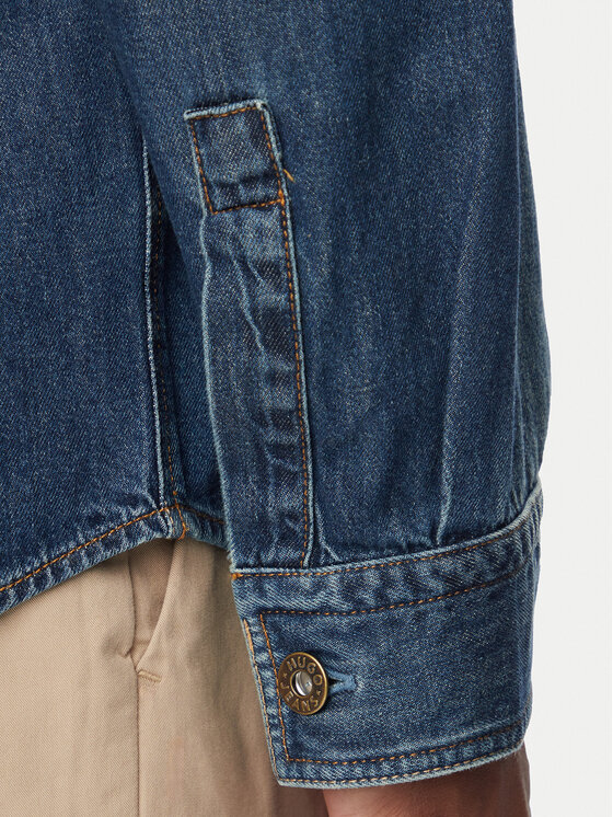 HUGO HUGO Teksasärk Ebant 50565401 Sinine Oversize