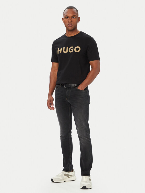 HUGO HUGO T-Shirt Dulivio_U263 50564790 Czarny Regular Fit