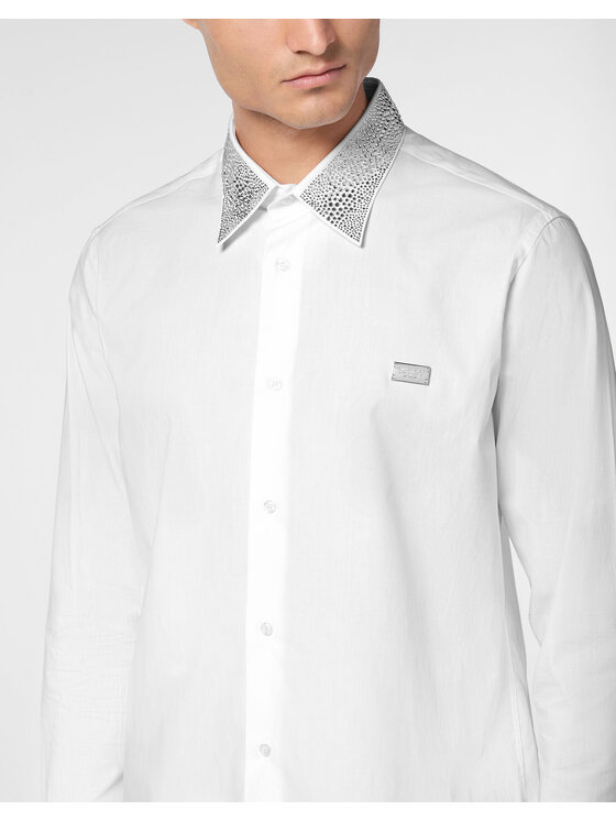PHILIPP PLEIN PHILIPP PLEIN Koszula 22577 Biały Fitted Fit
