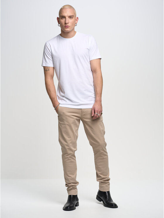 BIG STAR BIG STAR T-Shirt supiclassic_101 Biały Basic Fit