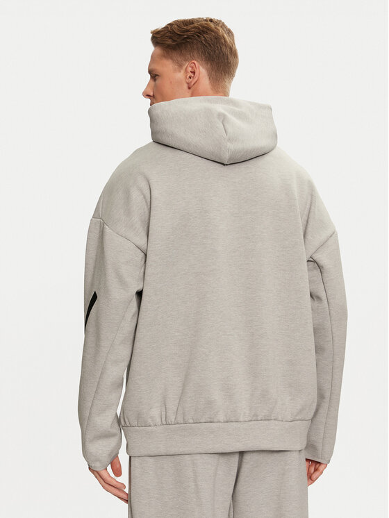 adidas adidas Mikina Z.N.E. JE3070 Sivá Loose Fit