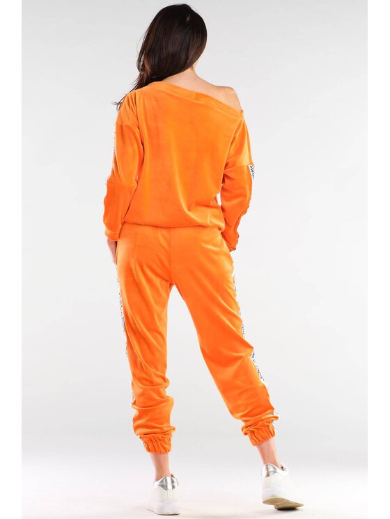 Awama Awama Bluza A408 Pomarańczowy Basic Fit