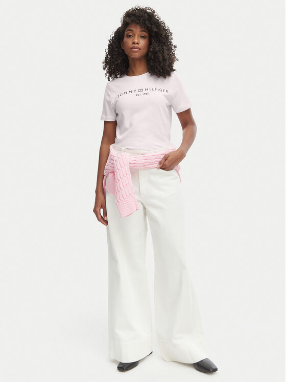 Tommy Hilfiger Tommy Hilfiger T-särk WW0WW40276 Roosa Regular Fit