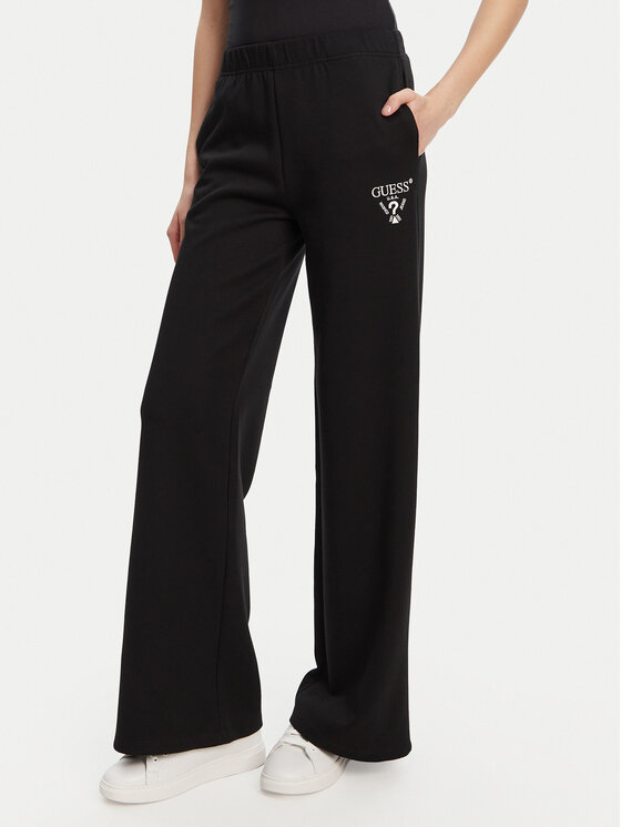 Guess Spodnie dresowe V5RB12 KC3D2 Czarny Regular Fit
