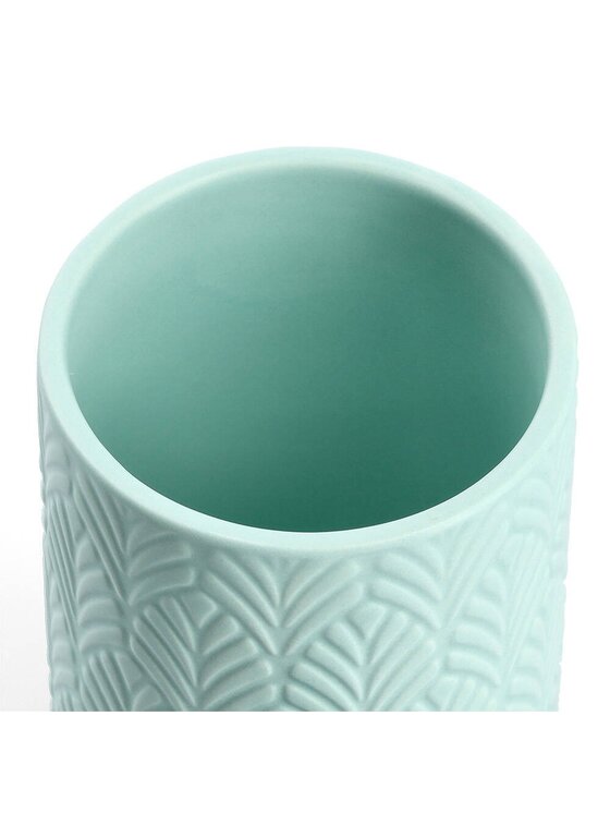 MIAhome MIAhome Pojemnik ceramiczny 15x10x10 cm 750 ml LAMIA miętowy Zielony