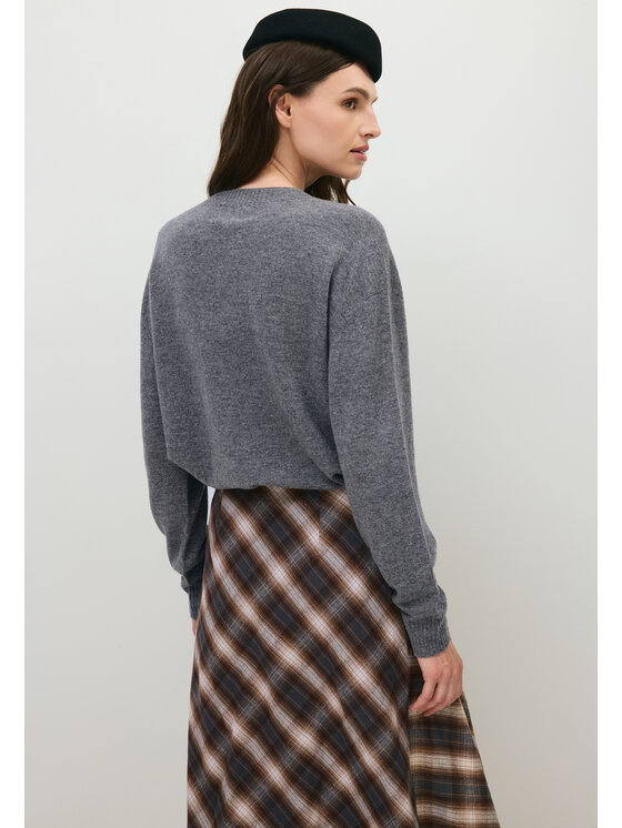 BIZUU BIZUU Kardigan WOOLY WOOL SWEATER Šedá Standard Fit