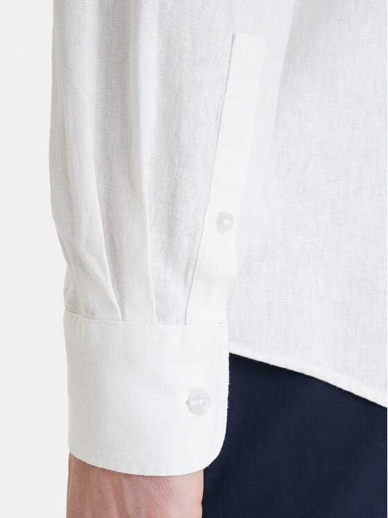 Nautica Nautica Košile W126-NAMST-1023-01X Bílá Regular Fit