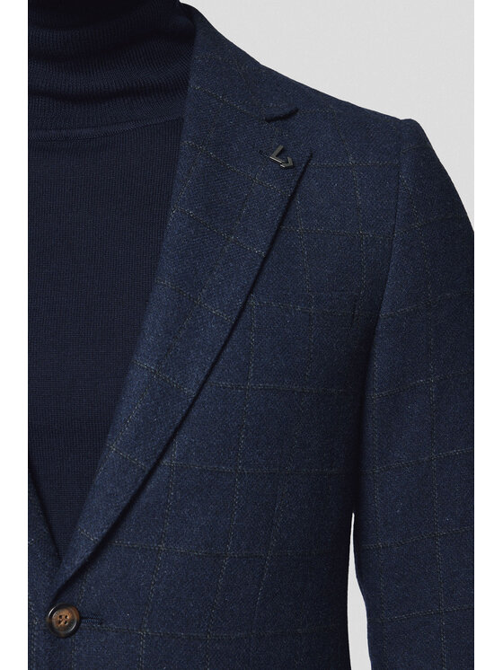 Lancerto Lancerto Marynarka Terni MA131224000013 Granatowy Slim Fit