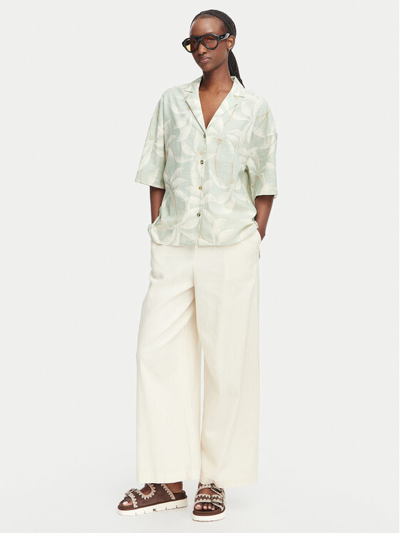 Billabong Billabong Риза Beach Side 24B041501 Светлозелен Relaxed Fit