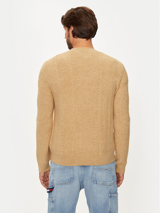 Tommy Jeans Tommy Jeans Pullover DM0DM19440 Beige Regular Fit
