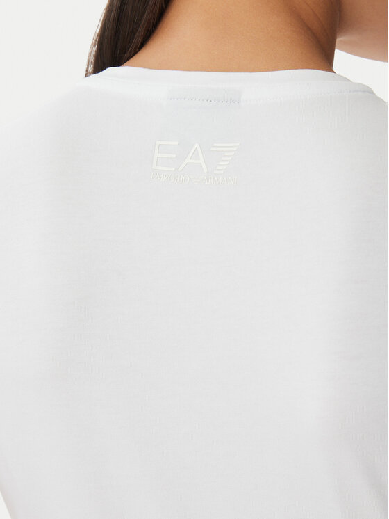 EA7 Emporio Armani EA7 Emporio Armani Igapäevane kleit 7W001062 AF10373 U0002 Valge Regular Fit