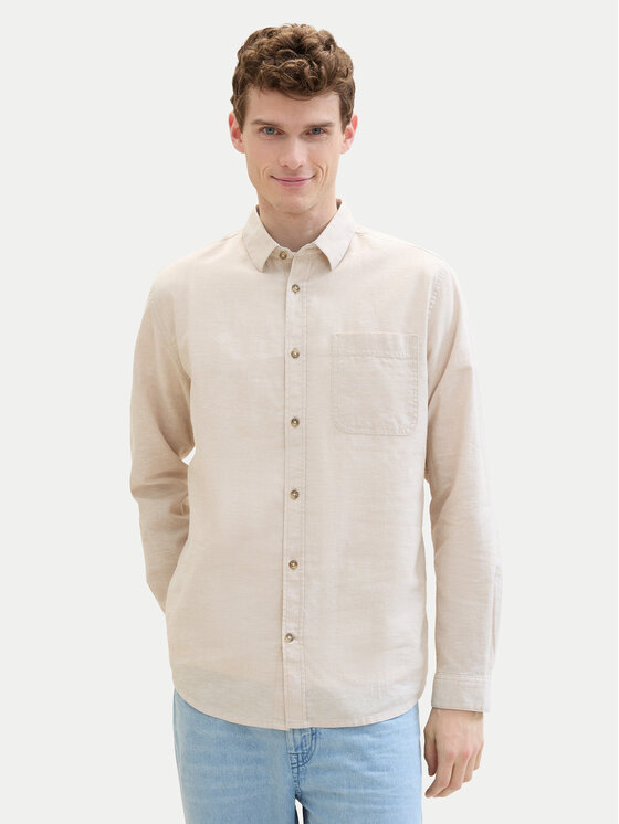 Tom Tailor Tom Tailor Košulja 1040141 Bež Regular Fit