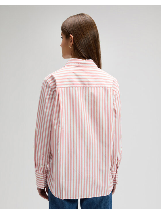 Lee Lee Koszula CLASSIC SHIRT Czerwony Regular Fit