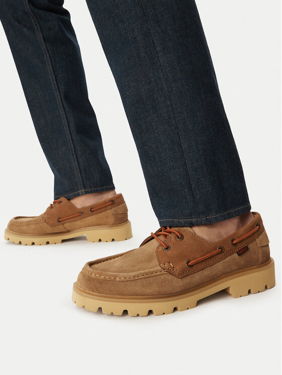 Clarks Clarks Loafers Cleyhill Boat 26186178 Μπεζ