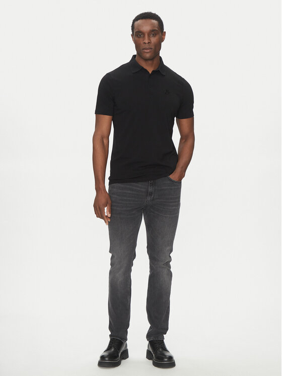 KARL LAGERFELD KARL LAGERFELD Pólóing 745750 500221 Fekete Regular Fit