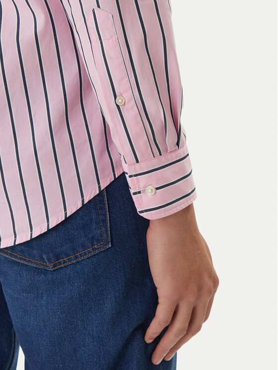 Tommy Hilfiger Tommy Hilfiger Koszula MW0MW42441 Różowy Regular Fit