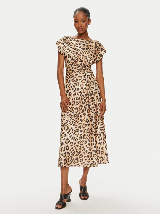 Dixie Dixie Kokteilinė suknelė ALAZJTP Ruda Regular Fit