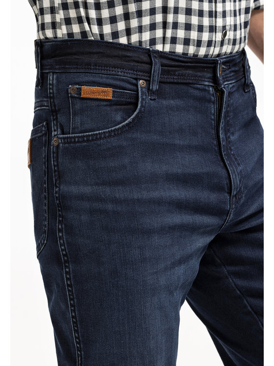 Wrangler Wrangler Jeansy Texas Slim Wild Horse Granatowy Regular Fit