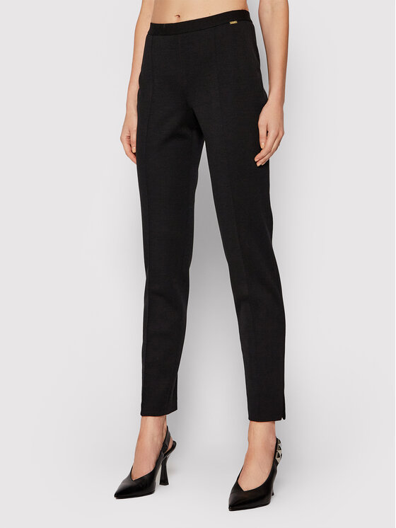 Luisa Spagnoli Pantaloni din material Minuendo 211532620 Negru Regular Fit 211532620 imagine noua