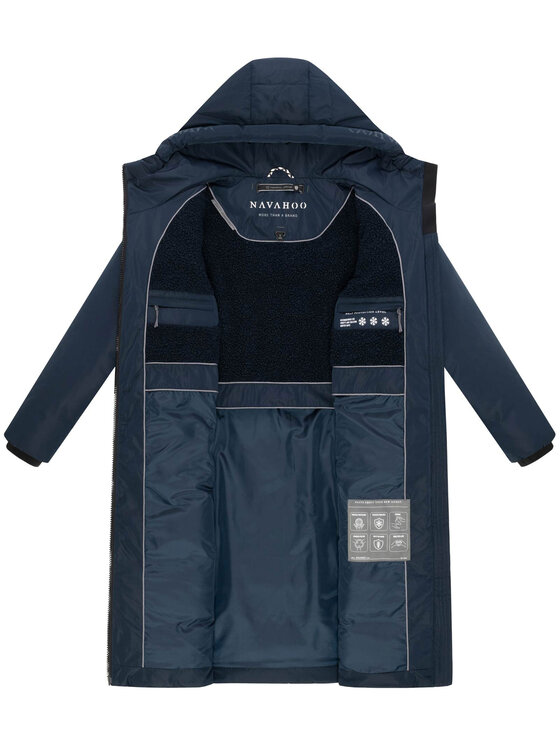 Navahoo Navahoo Kurtka zimowa Herbstnebel Niebieski Regular Fit