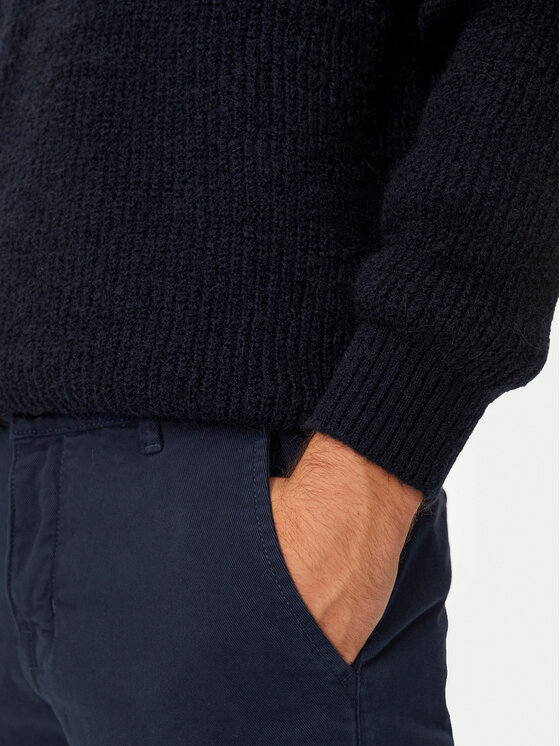 Mustang Mustang Sweter Emil C 1015801 Granatowy Regular Fit