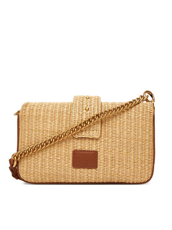 PINKO PINKO Rankinė Love One Mini Slouchy Fl PE 25 PLTT 104340 A2CF Smėlio