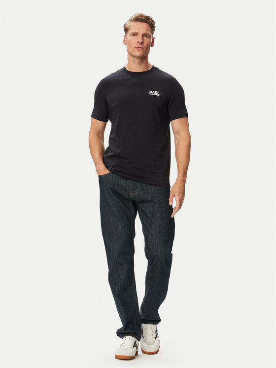 KARL LAGERFELD KARL LAGERFELD Tricou 755781 563235 Bleumarin Regular Fit
