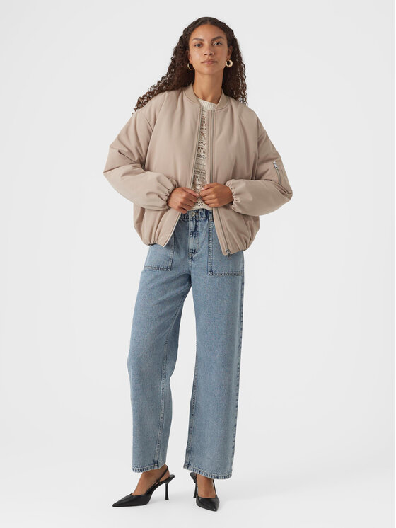 Vero Moda Vero Moda Kurtka bomber Barcelona 10300839 Beżowy Regular Fit