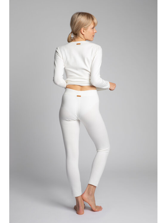 LaLupa LaLupa Pantalone del pigiama LA035 Bianco Comfortable Fit