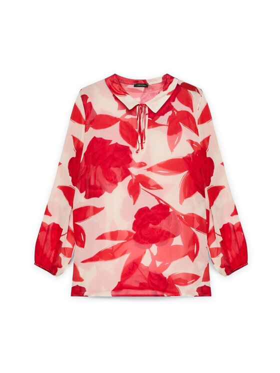 Fiorella Rubino Fiorella Rubino Blusa 2846T102367N0R6 Rosso Over Fit