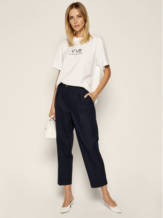 Tommy Hilfiger Tommy Hilfiger Riidest püksid WW0WW26012 Tumesinine Regular Fit