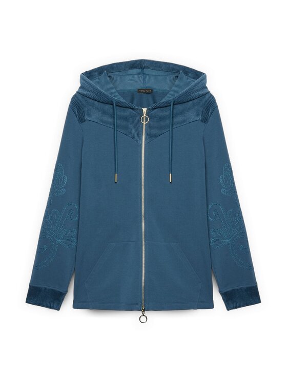 Fiorella Rubino Fiorella Rubino Felpa G806L008744N024 Turchese Regular Fit