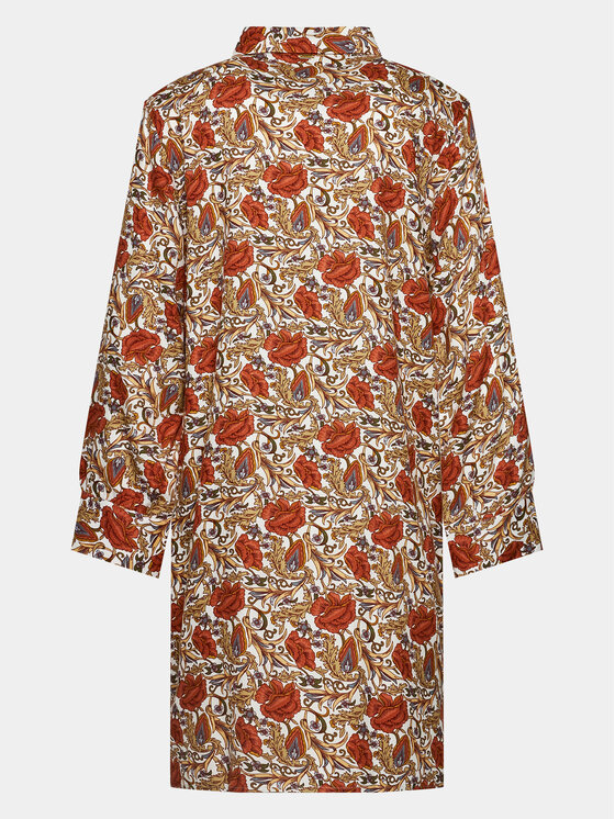 Selmark Selmark Nočná košeľa P6963 Oranžová Regular Fit