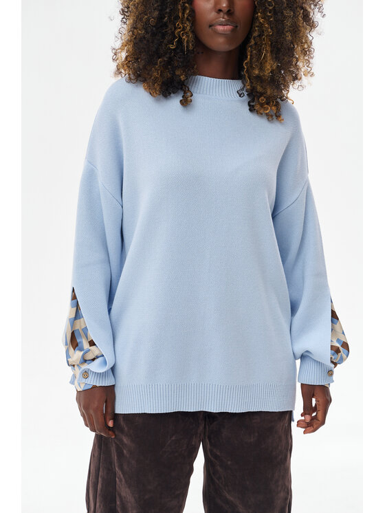blue shadow blue shadow Sweter Celeste 2 Niebieski Regular Fit