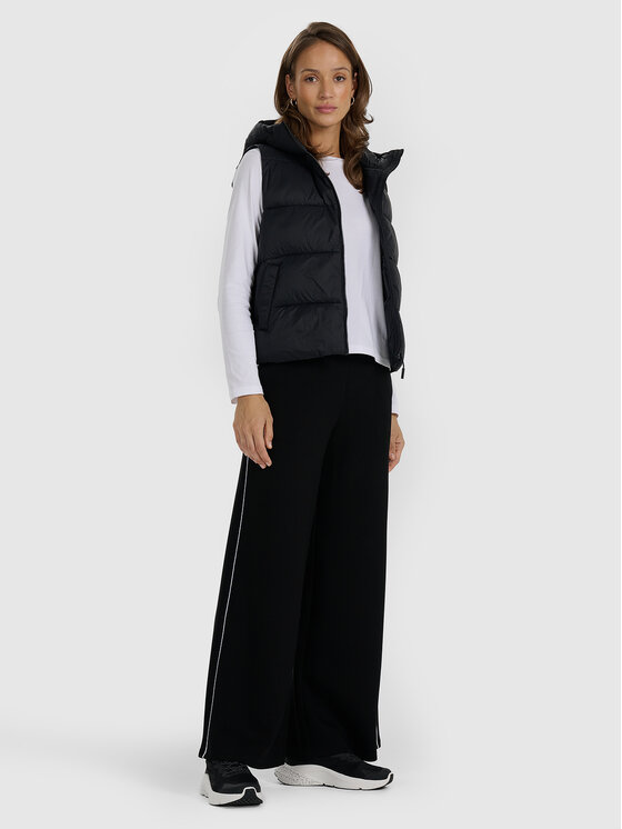 4F 4F Kamizelka MIDSHOP TEXTILE Czarny Regular Fit
