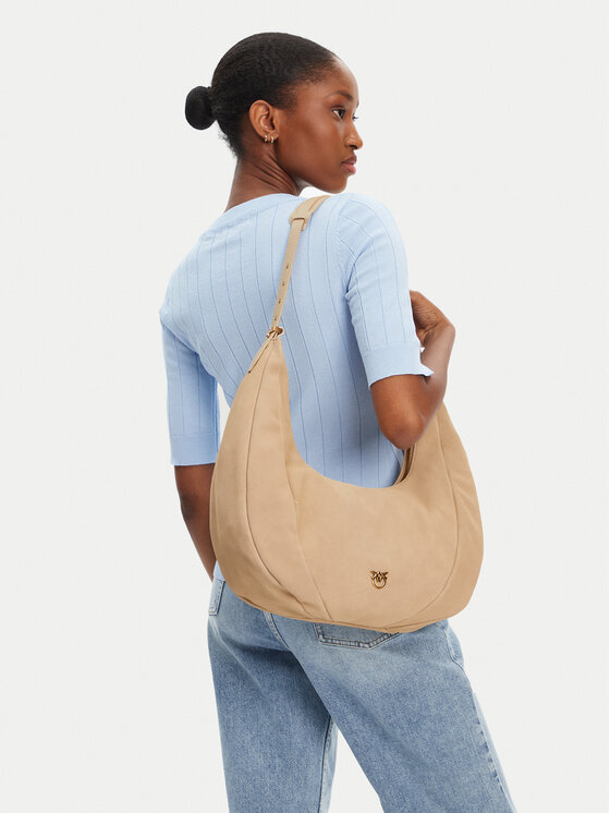 PINKO Geantă Slouchy Hobo Big PE 25 PLTT 104295 A29N Bej