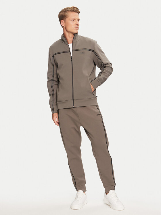 BOSS Boss Majica dugih rukava Skaz 1 50523896 Siva Regular Fit