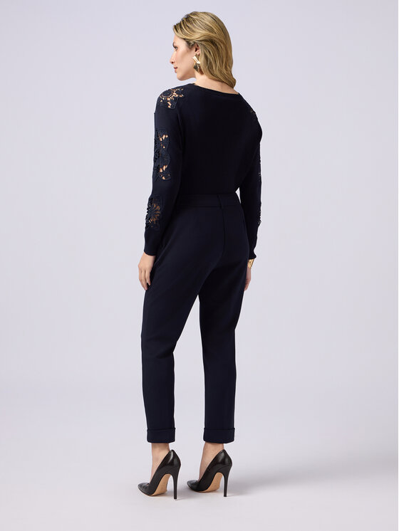 Oltre Oltre Pantaloni di tessuto P287R008384N034 Blu Regular Fit