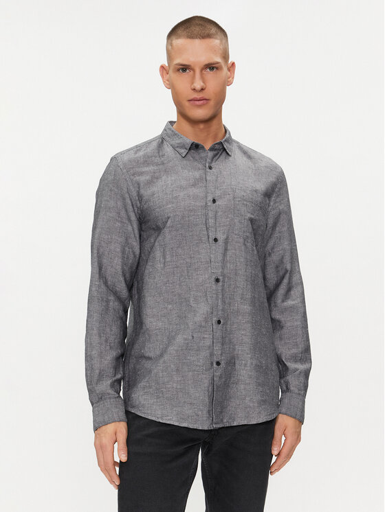 Calvin Klein Košeľa K10K108664 Sivá Regular Fit