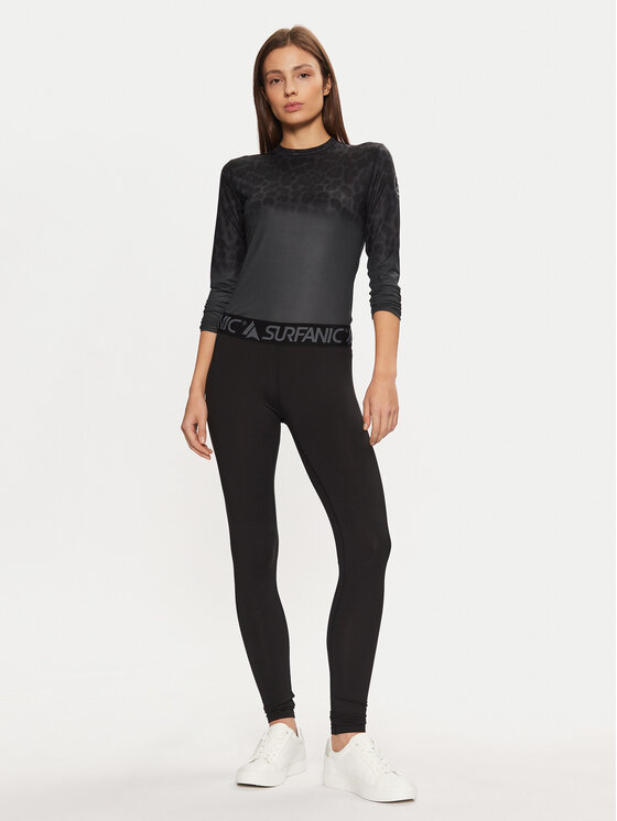 Surfanic Surfanic Bielizna termoaktywna górna SWU2602 Czarny Slim Fit