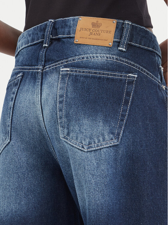 Juicy Couture Juicy Couture Blugi JCDJE225952 Albastru Wide Leg