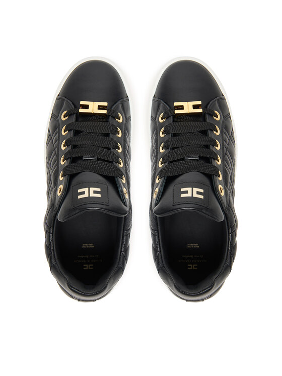 Elisabetta Franchi Elisabetta Franchi Sneakersy Low Cut Lace Up F4A9-E0357-1251 D Czarny