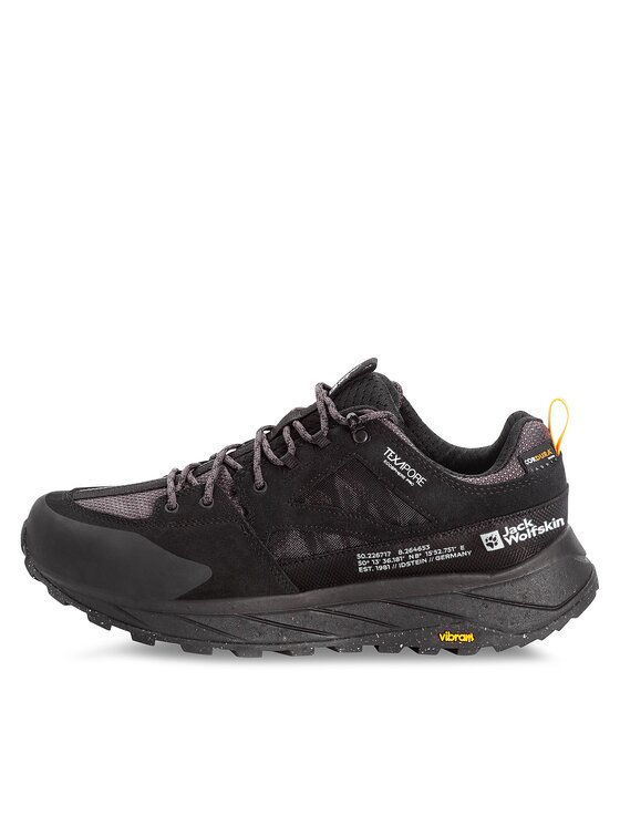Jack Wolfskin Jack Wolfskin Sneakersy Terraquest Texapore Low M 4056401 Czarny