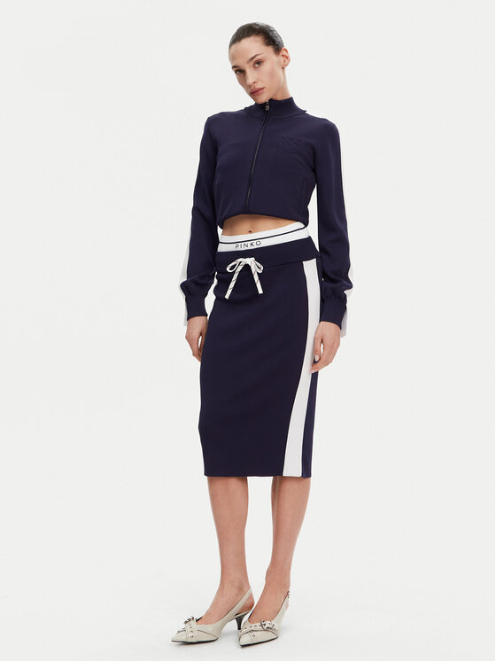 PINKO PINKO Jopa Wellington Maglia 104738 A2FQ Mornarsko modra Regular Fit