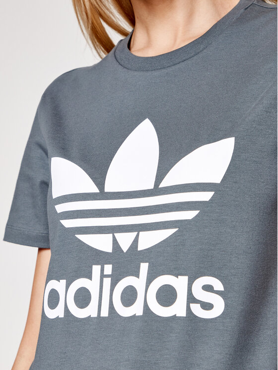 adidas adidas Тишърт adicolor Classics Trefoil GN2903 Сив Regular Fit