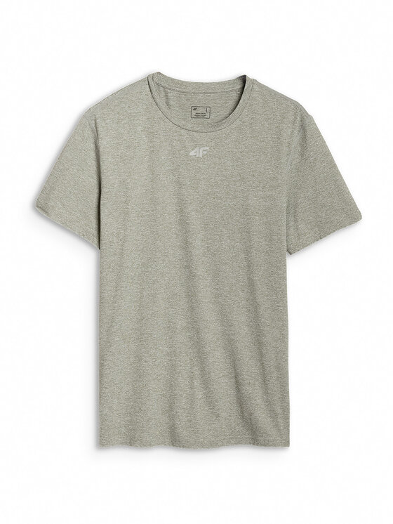 4F 4F Koszulka techniczna BASIC+ Khaki Regular Fit
