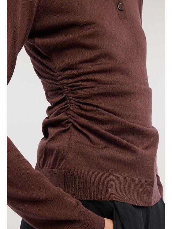 Trussardi Trussardi Sweter M0386001287N077 Brązowy Regular Fit